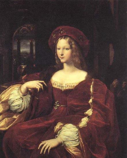 RAFFAELLO Sanzio Portrait of Jeanne d-Aragon Sweden oil painting art